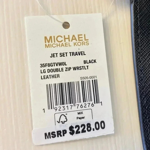 Michael Kors Purse & Wallet Avril Extra-Large Leather and Suede Tote Bag Black - Picture 12 of 12